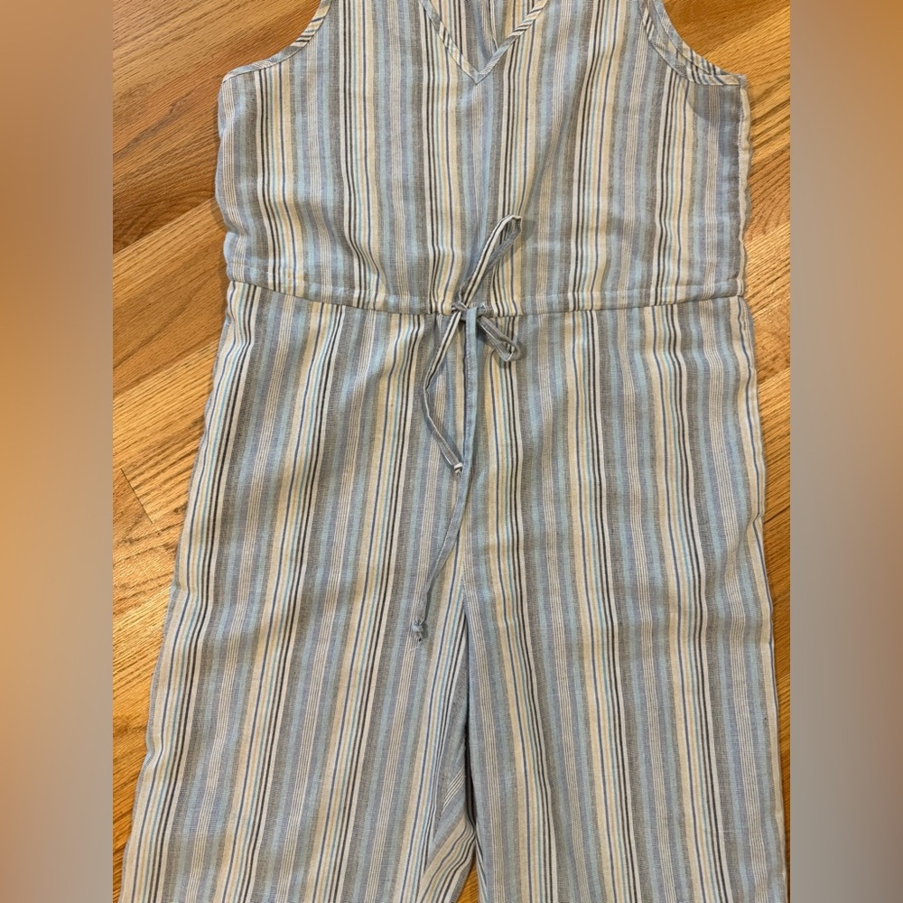 DREW Gray Jumpsuit with Relaxed Fit and Drawstring Waist - Picture 5 of 12